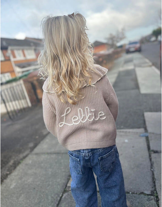 Frill Knitted Cardigan